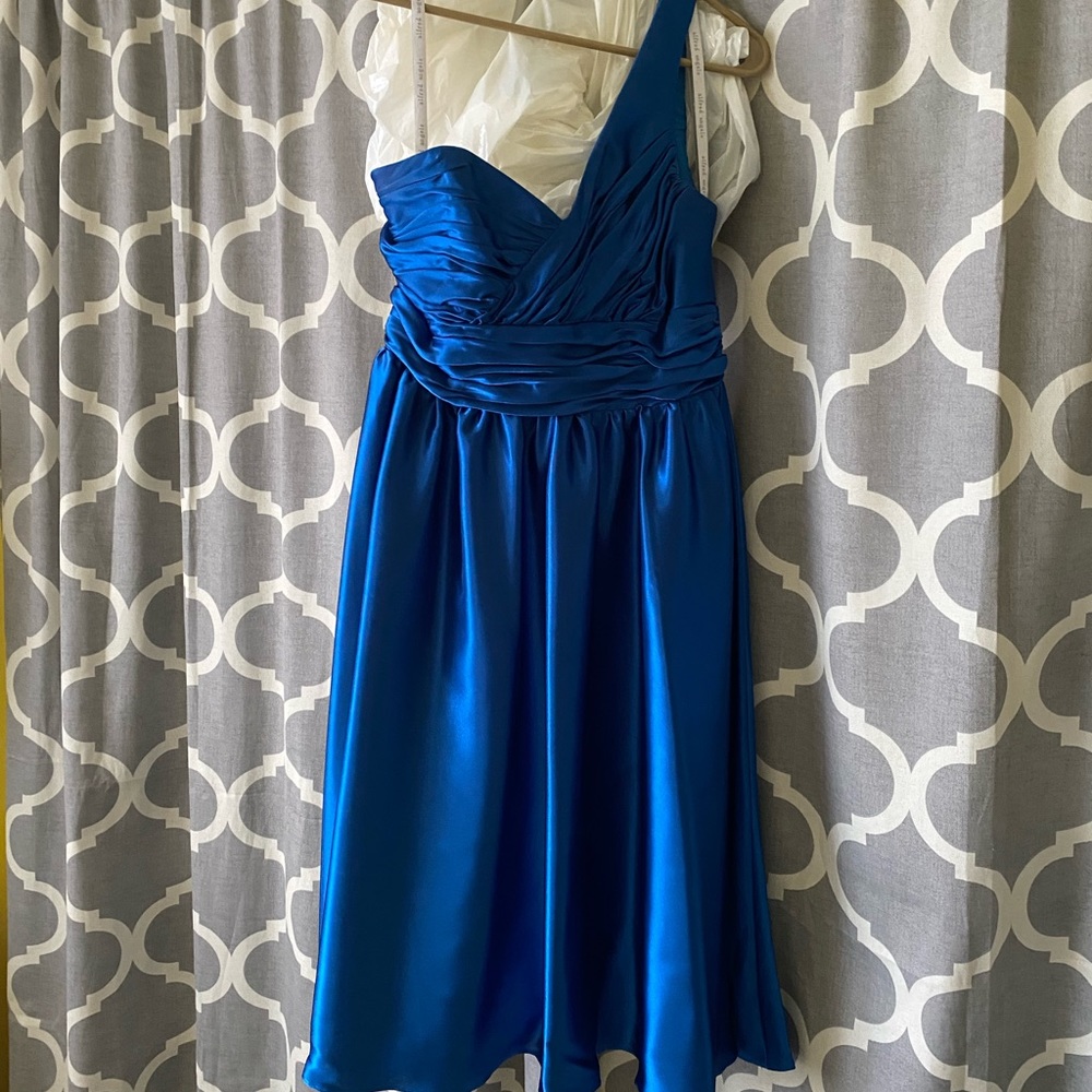 One-Shoulder, Short length bridesmaid dress